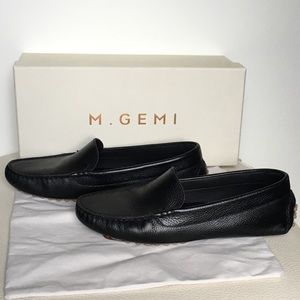M.Gemi Felize leather loafers (black, 37.5/7.5)